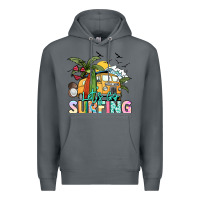 Rock Let's go surfing Premium Hoodie - NancyCooperArtShop