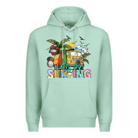 Seafoam Let's go surfing Premium Hoodie - NancyCooperArtShop