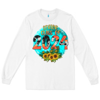 White class of 2024 senior Long Sleeve Tee - JahusDesignShop