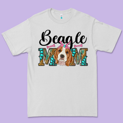 Western Beagle Mom Premium Tee Designed By Ranaportraitstore