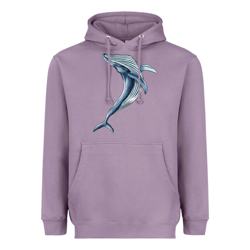 Humpback Whale Jumping Heavyweight Hoodie by BarkalooDesign | Teevron