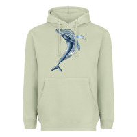 Matcha humpback whale jumping Heavyweight Hoodie - BarkalooDesign