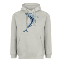 Moon Dust humpback whale jumping Heavyweight Hoodie - BarkalooDesign