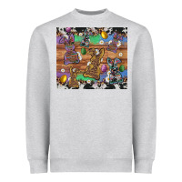 Heather Grey easter bunny egg cowhide leopard Heavyweight Sweatshirt - Artiststas