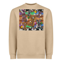 Mushroom easter bunny egg cowhide leopard Heavyweight Sweatshirt - Artiststas