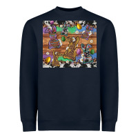 Navy easter bunny egg cowhide leopard Heavyweight Sweatshirt - Artiststas