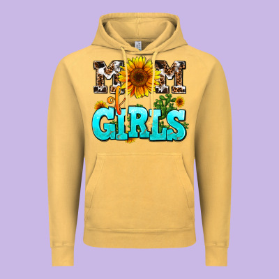 Mom Of Girls Vintage Hoodie Designed By Adodesignshop