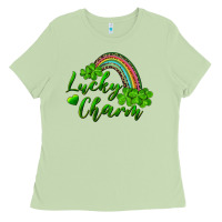 Matcha Lucky charm rainbow and shamrocks Ladies Tee - RanaPortraitStore