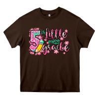 Chocolate Brown little miss 5th grade Heavy Core Tee - Zillion Design Studio