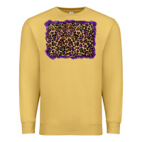 Antique Gold mardi gras leopard background Premium Sweatshirt - RanaPortraitStore