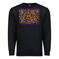 Black mardi gras leopard background Premium Sweatshirt - RanaPortraitStore