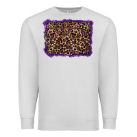 Dove Grey mardi gras leopard background Premium Sweatshirt - RanaPortraitStore