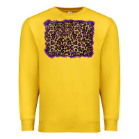Lemon mardi gras leopard background Premium Sweatshirt - RanaPortraitStore