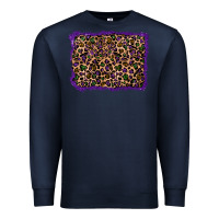 Navy mardi gras leopard background Premium Sweatshirt - RanaPortraitStore