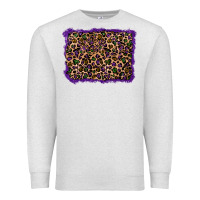 Oatmeal Heather mardi gras leopard background Premium Sweatshirt - RanaPortraitStore