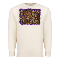 Sandshell mardi gras leopard background Premium Sweatshirt - RanaPortraitStore