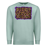 Seafoam mardi gras leopard background Premium Sweatshirt - RanaPortraitStore