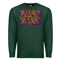 Sports Green mardi gras leopard background Premium Sweatshirt - RanaPortraitStore