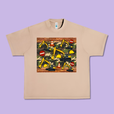 Excavator Camouflage Urban Heavy Tee Designed By Artiststas