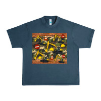 Midnight Navy excavator camouflage Urban Heavy Tee - Artiststas