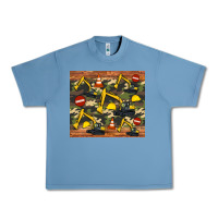 Pebble Blue excavator camouflage Urban Heavy Tee - Artiststas