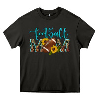 Asphalt western leopard camouflage sunflowers  glitter mom football Heavy Core Tee - Artiststas