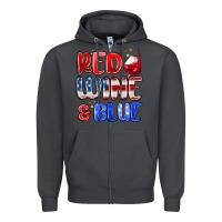 Smoke red wine and blue Zipper Hoodie - MaliasSmallBusiness