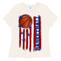Bone basketball american flag Ladies Tee - texasbilliewilder