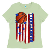 Matcha basketball american flag Ladies Tee - texasbilliewilder