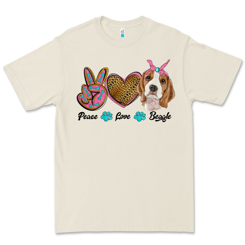 Peace Love Beagle Premium Tee by RanaPortraitStore | Teevron
