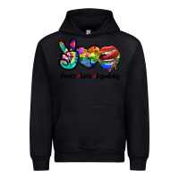 Black Peace love equality LGBT+ Urban Hoodie - CowGirlArtShop