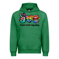Emerald Peace love equality LGBT+ Urban Hoodie - CowGirlArtShop