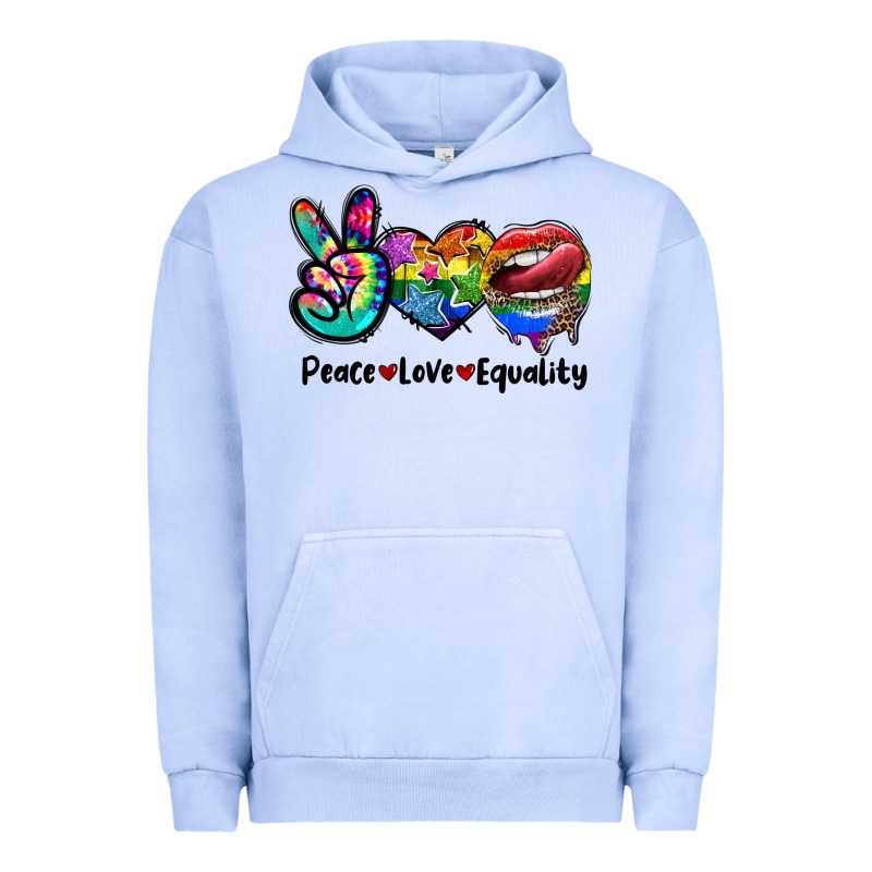 Peace Love Equality Lgbt+ Urban Hoodie by CowGirlArtShop | Teevron