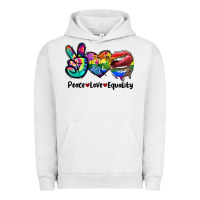 Pigment Lunar Rock Peace love equality LGBT+ Urban Hoodie - CowGirlArtShop