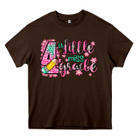 Chocolate Brown little miss 4th grade Heavy Core Tee - Zillion Design Studio