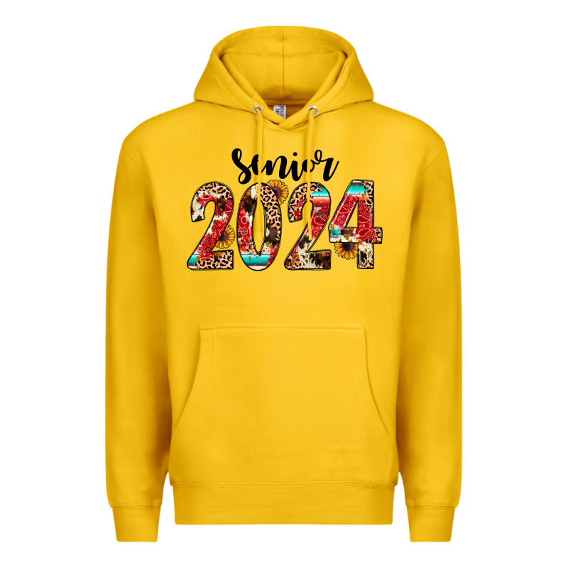 Senior 2024 Western Premium Hoodie by JahusDesignShop | Teevron