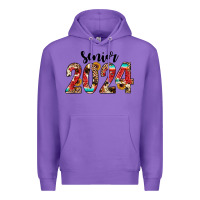 Purple senior 2024 western Premium Hoodie - JahusDesignShop