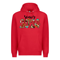 Red senior 2024 western Premium Hoodie - JahusDesignShop