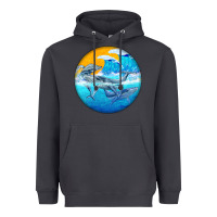 Smoke humpback whale Heavyweight Hoodie - BarkalooDesign