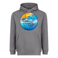 Storm humpback whale Heavyweight Hoodie - BarkalooDesign