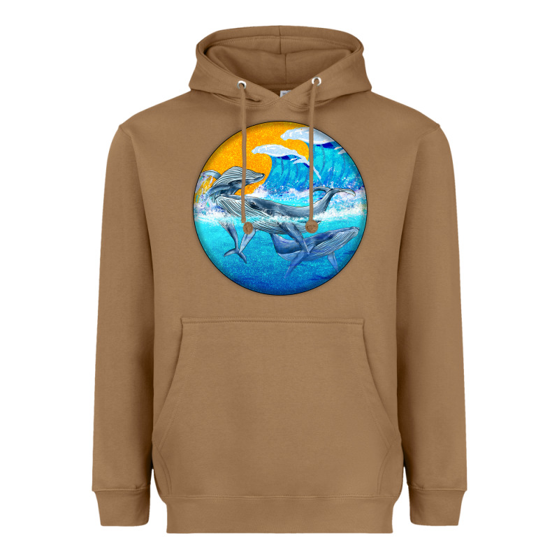 Humpback Whale Heavyweight Hoodie by BarkalooDesign | Teevron