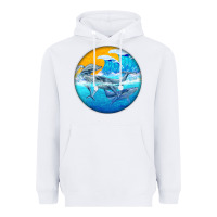 White humpback whale Heavyweight Hoodie - BarkalooDesign