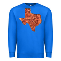 True Royal Texas Map Western Tooled Leather Pattern Premium Sweatshirt - Bettercallsaul