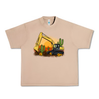 Burro excavator cactus sunflower sunset Urban Heavy Tee - Artiststas