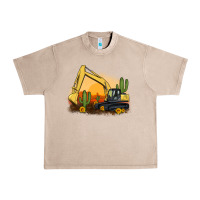 French Oak excavator cactus sunflower sunset Urban Heavy Tee - Artiststas