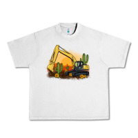 Lunar Rock excavator cactus sunflower sunset Urban Heavy Tee - Artiststas
