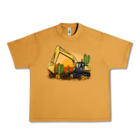 Peanut Butter excavator cactus sunflower sunset Urban Heavy Tee - Artiststas