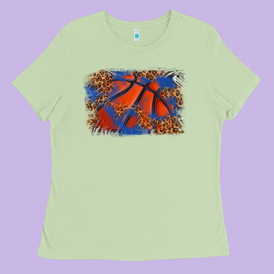 Ladies Tee basketball background