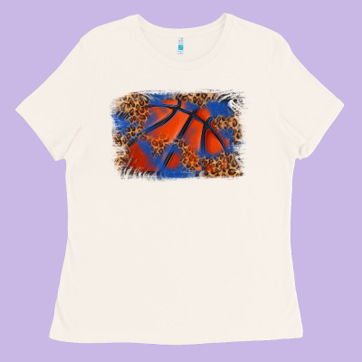 Ladies Tee basketball background