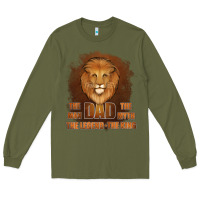 Army Green Dad The Man Leather Background Long Sleeve Tee - Jasminsmagicworld